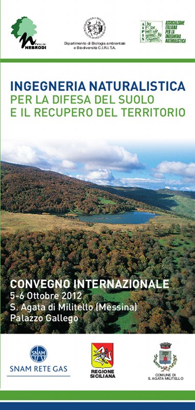 Convegno Internazionale su ingegneria naturalistica e difesa del territorio