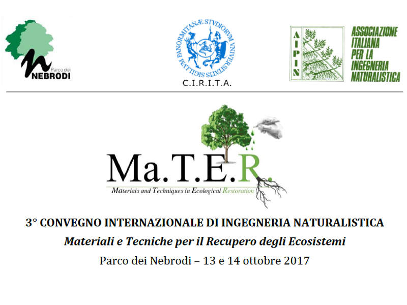 3° Convegno internazionale di Ingegneria Naturalistica - Materiali e tecniche per gli interventi di recupero degli ecosistemi