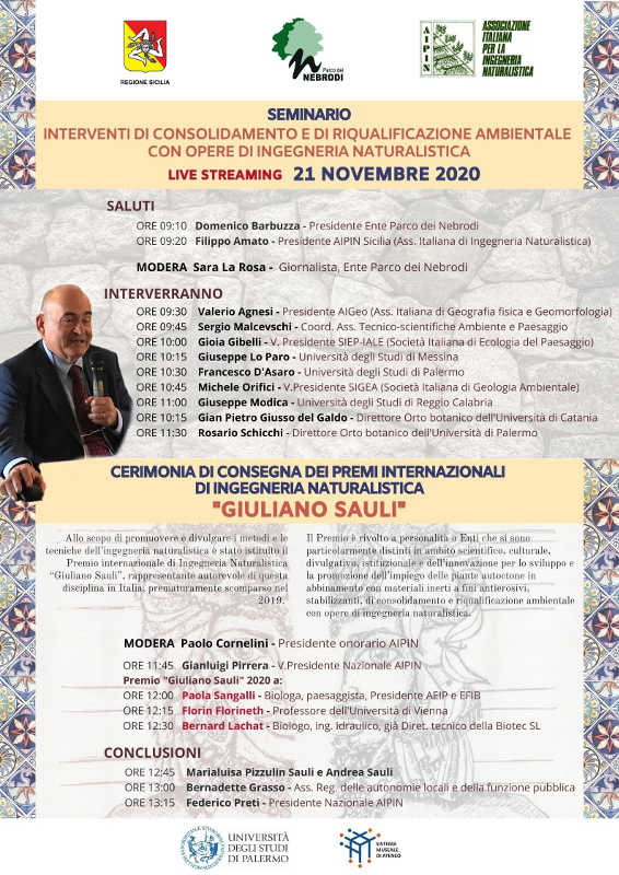 Seminario su  riqualificazione ambientale e cerimonia di consegna del Premio internazionale Giuliano Sauli